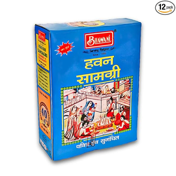 Bhawani Serving Religion Hawan Samagri Natural Herbs (Powder) |  (Pack of 12)