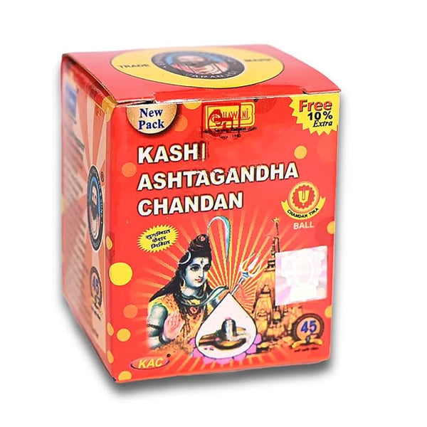 Bhawani Serving Religion Kashi Ashtagandha Chadan Tika - Original Ashtagandha Chandan Boll with Beautiful Fragrance, 50gm